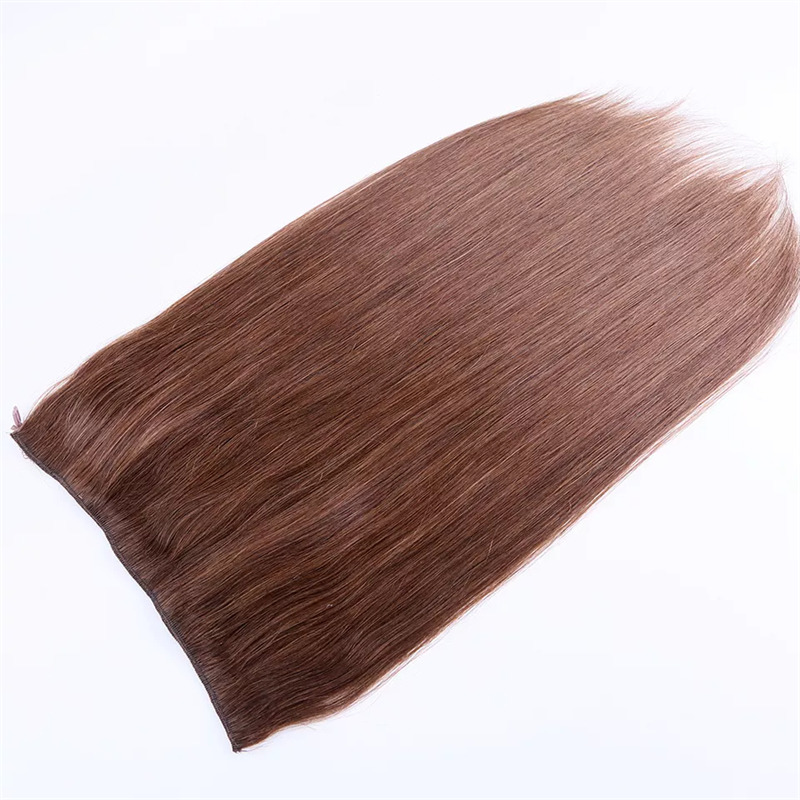 Halo Hair Extensions Invisible Wire Easy To Install Hair Piece 12A Grade Remy Hair Extension